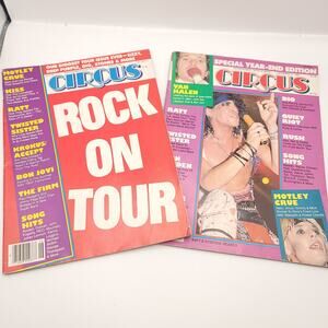 Circus Magazine 1984 1985 Motley Cure Van Halen Twisted Sister Bon Jovi